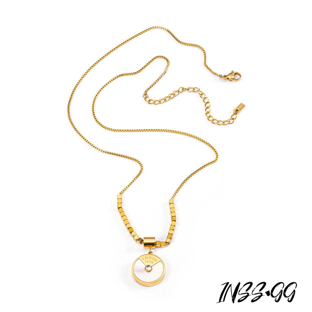 钛钢项链 【INSS · GG】小众个性时尚吊坠百搭简约项链AX2166