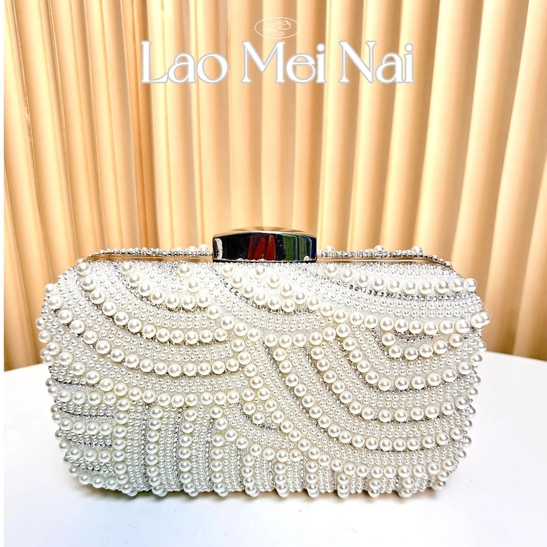 【SL】新款珠珠包旗袍新中式包晚宴包名媛百搭晚礼服手提女士斜挎包