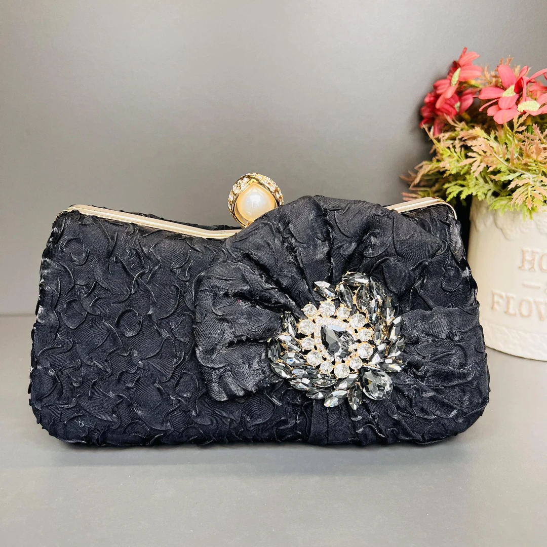 【SL】新款新中式简约风手拿包国风旗袍宴会手提包气质斜跨包单肩包