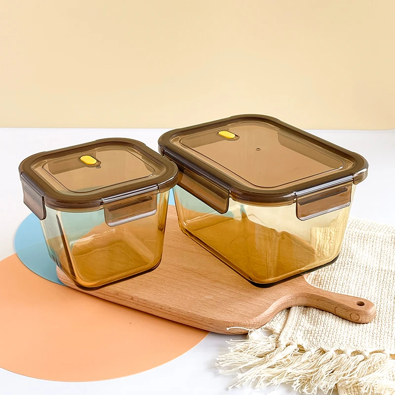 SINICON/希伲康【工厂直销】耐高温高硼硅玻璃保鲜盒可微波炉加热