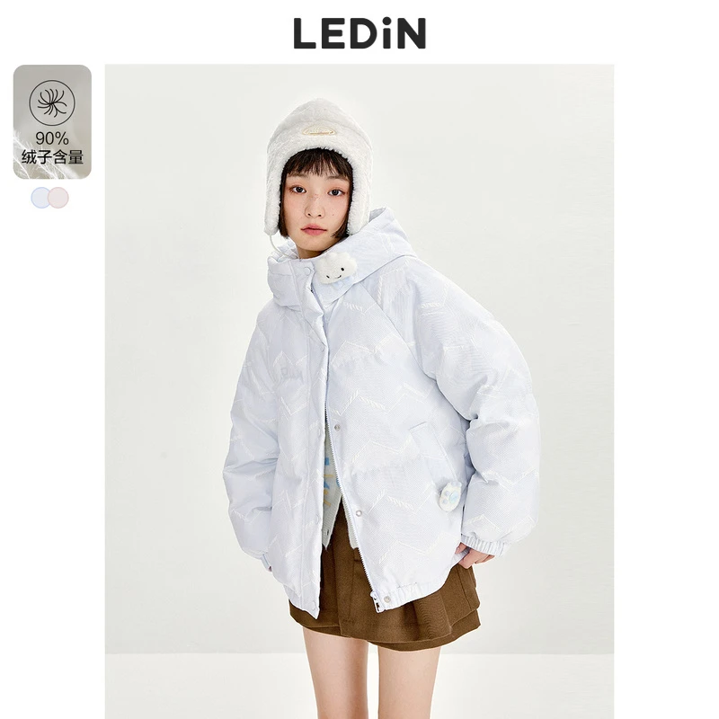 【泡泡云朵】乐町甜美云朵秋冬羽绒服冬季新款短款羽绒女宽松设计感