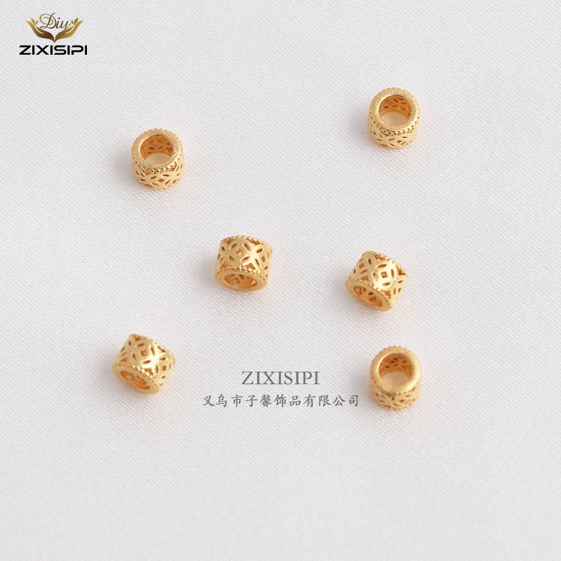 ZIXISIPI保色掐丝镂空隔珠工艺配饰diy手串配件编织材料/M0400