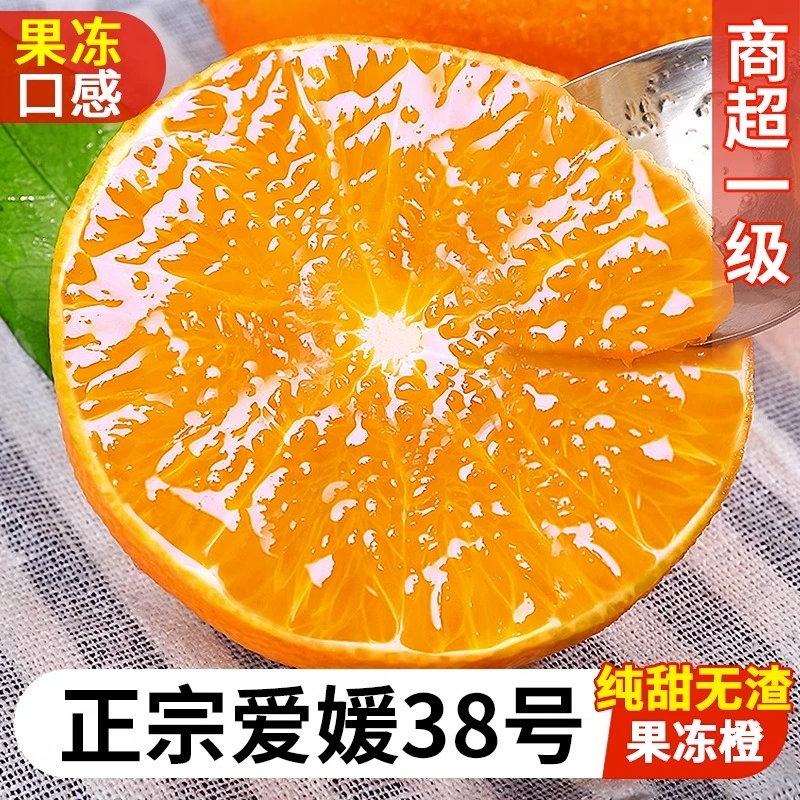 新鲜采摘四川蒲江爱媛38号果冻橙应季水果皮薄爆汁手剥橙3斤包邮