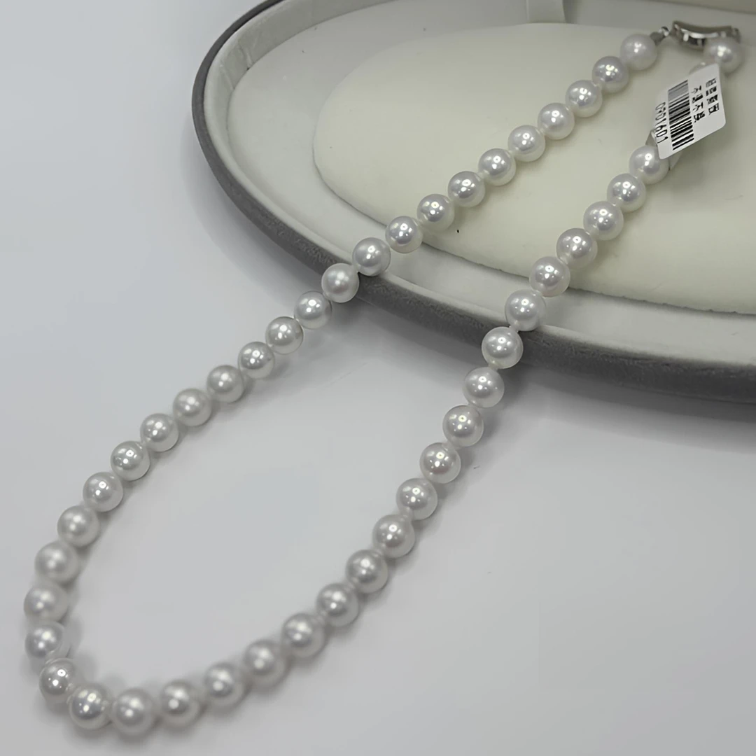 8-9MM淡水无核镜面光炫彩粉强光气质优雅经典百搭