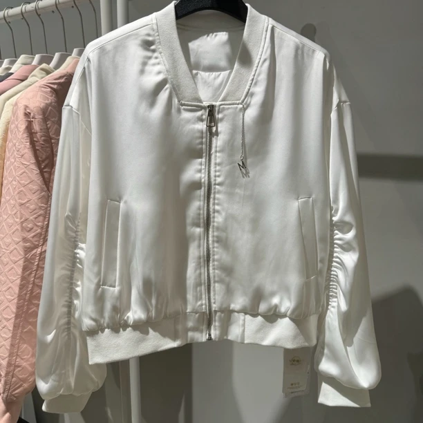 【VV FUSHI】W23091172 休闲时尚棒球领春秋潮流短款夹克