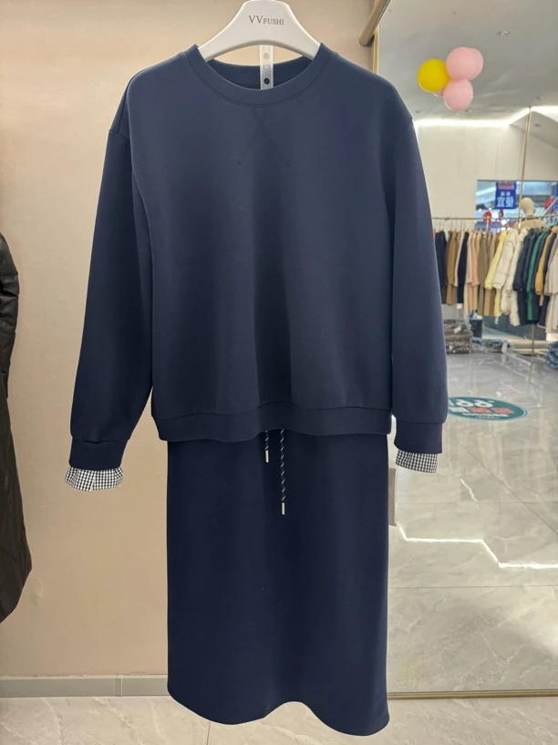 【VV FUSHI】T24101970新款宽松卫衣运动休闲套装显瘦气质百搭减龄