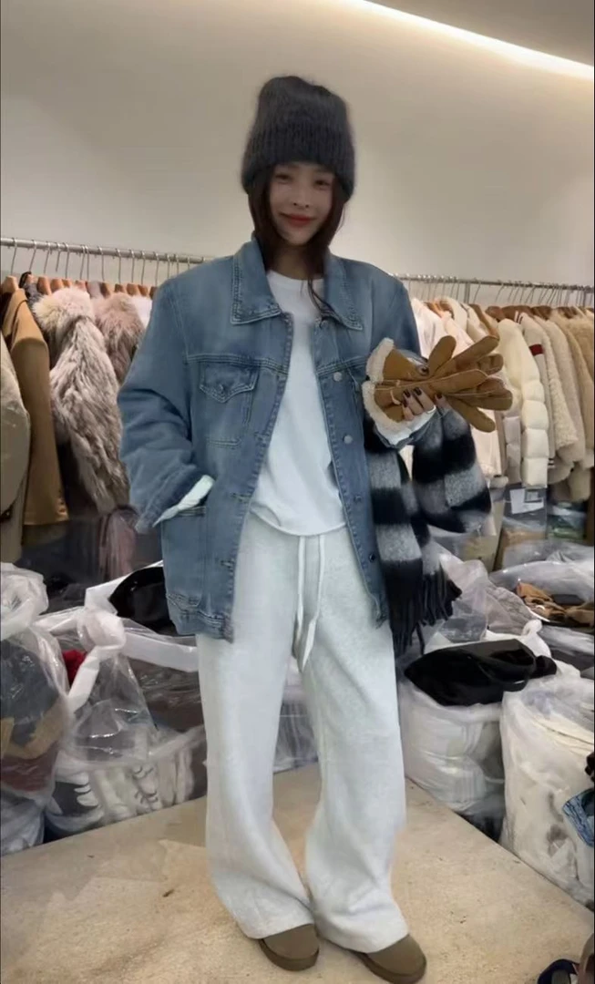 辣辣娜NANALA「宽松牛仔羽YU外套」