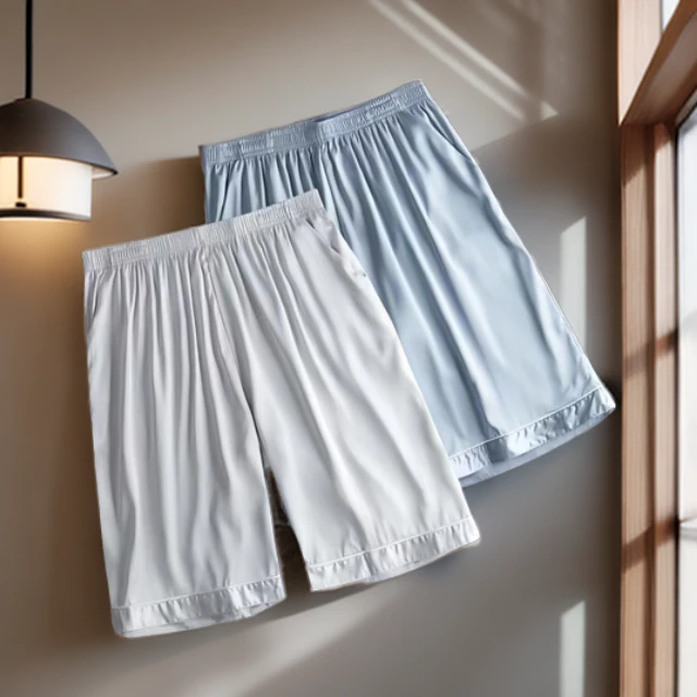 冰丝短裤男士夏季宽松薄款五分裤睡觉居家休闲睡裤大裤衩裤头外穿