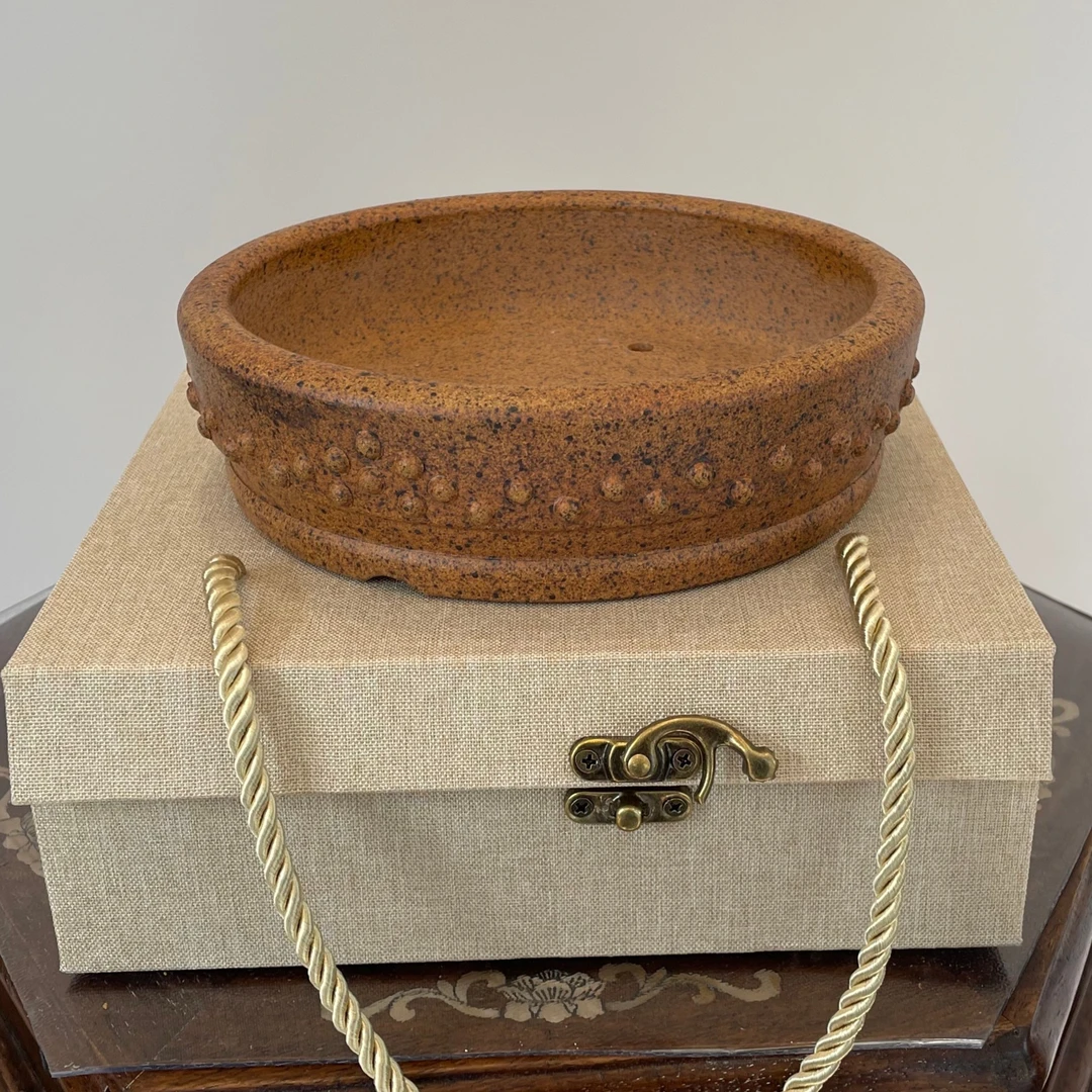 馨园紫砂古丁圆盆