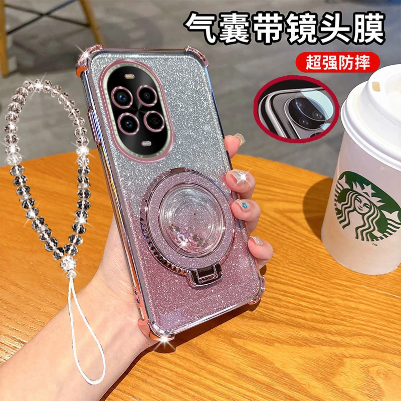 华为nova13pro手机壳MIS-AL00镜头全包边四角气囊防摔套流沙支架