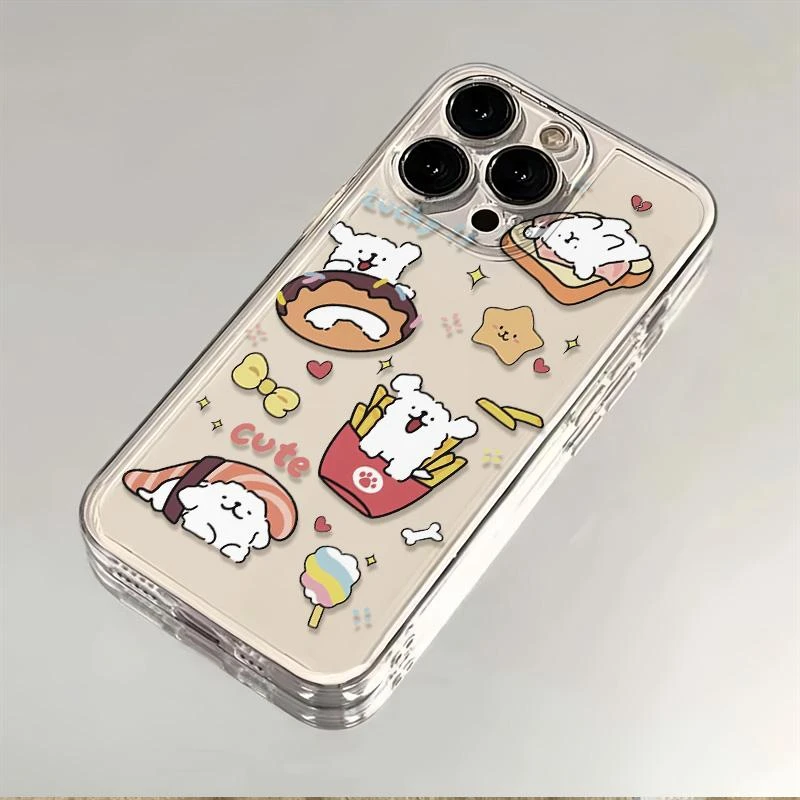 零食线条狗适用苹果小米oppovivo华为iPhone12/13/14/15手机壳