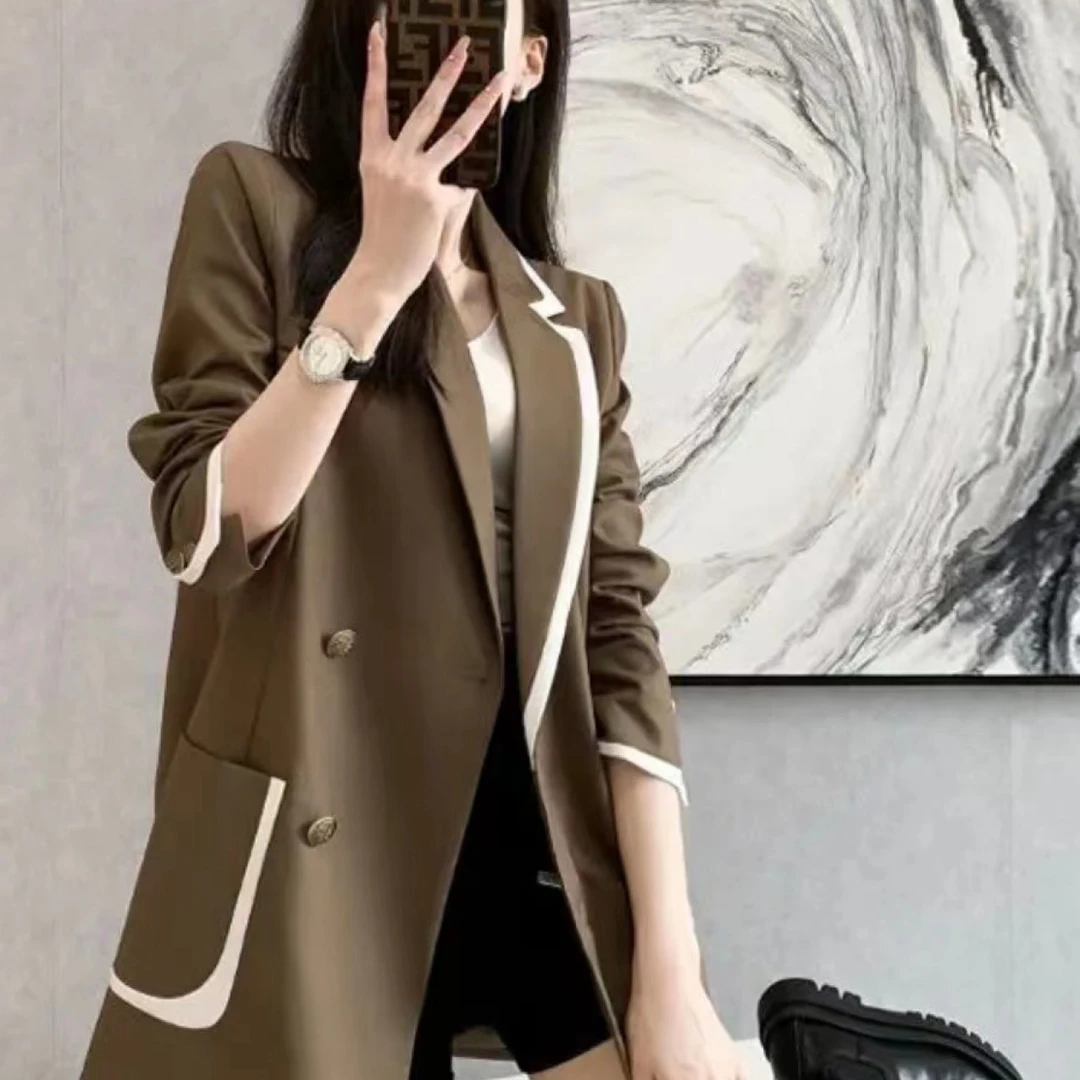 高级感西装外套女2023秋季新款小个子韩版休闲百搭显瘦小西服7595