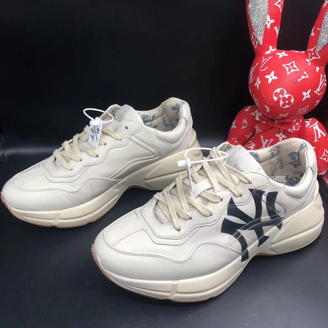 【聚星折扣】古驰/Gucci95新男士休闲时尚百搭扬基联名老爹鞋
