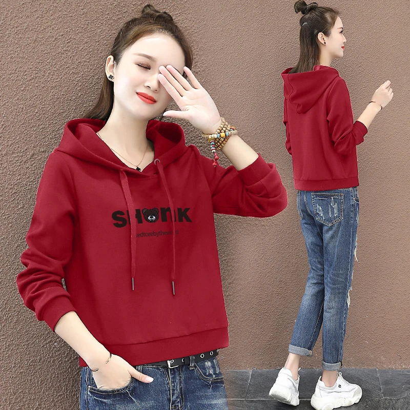 连帽卫衣女春秋款2024新款加绒中年妈妈洋气休闲潮流百搭长袖上衣