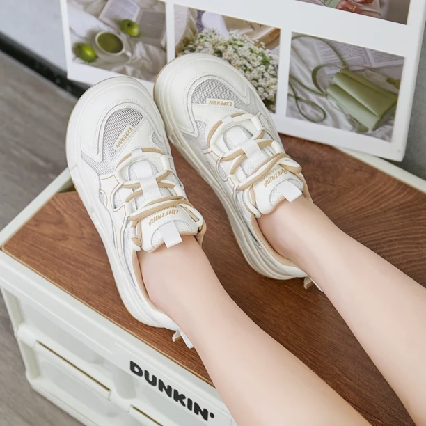 2024春款平底单网休闲鞋