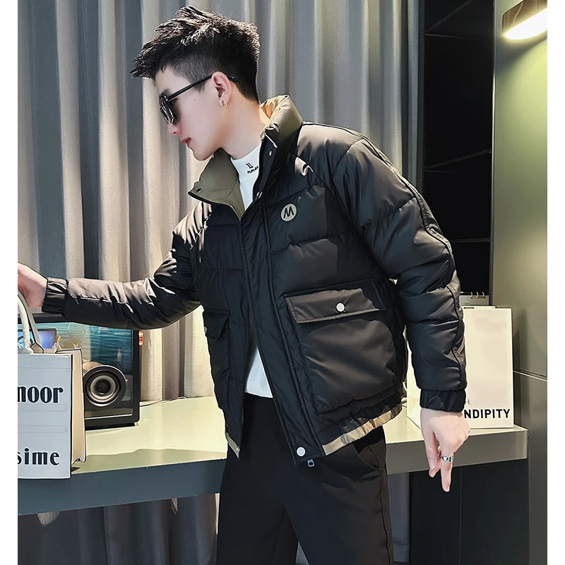 冬季潮牌加厚棉服男痞帅棉衣工装棉袄子2024新款男士冬装短款外套