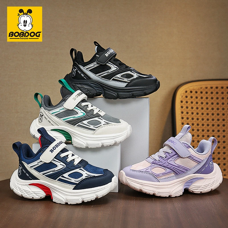 巴布豆家族儿童鞋防滑软底运动鞋2025秋冬季新款中大童跑步鞋童鞋