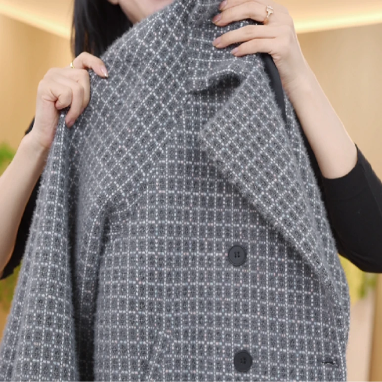 扶摇2024秋季新款格纹短款显瘦时尚韩版短外套女h089沐沐