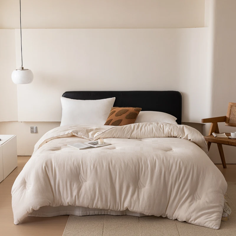 100%全棉A类母婴大豆被纤维空调被春秋被冬被亲肤单人被双人被学