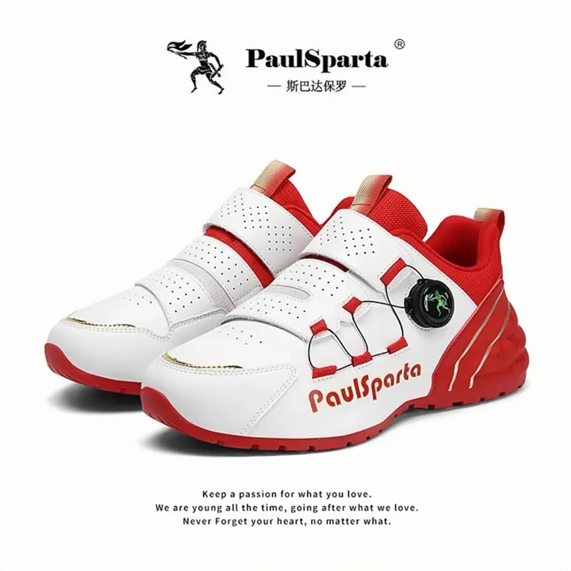 鞋子男款冬季百搭旋转纽扣运动休闲鞋轻便软底小白鞋包底老爹潮鞋