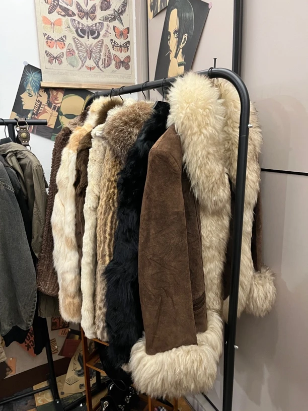 抚野古着vintage毛领外套专拍