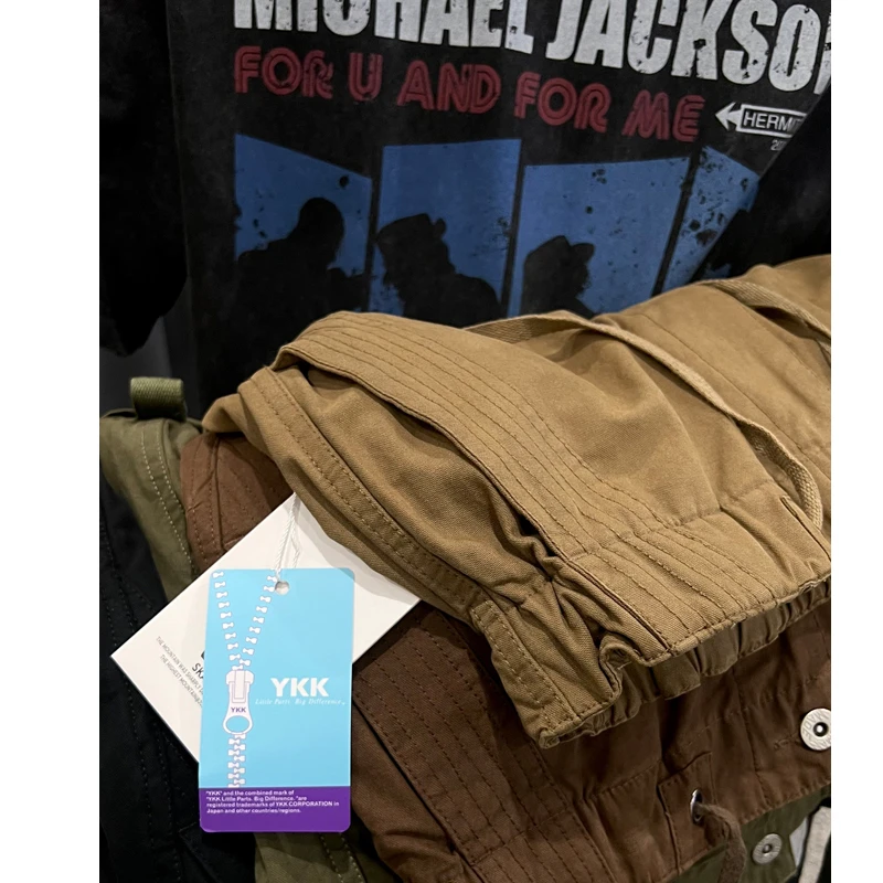 G8802潮牌多口袋直筒工装裤男质感伞兵裤宽松休闲裤