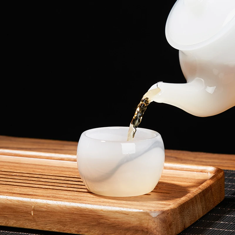 琉璃茶杯单杯家用办公室简约创意品茗杯功夫泡茶杯个人专用主人杯