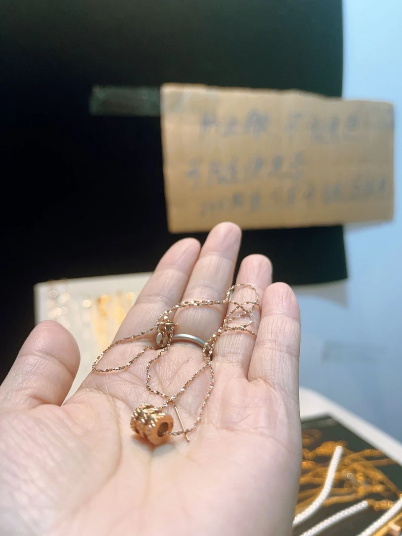 钛钢项链 玫瑰金小蛮腰锁骨链不褪色彩金色满天星链子可调节