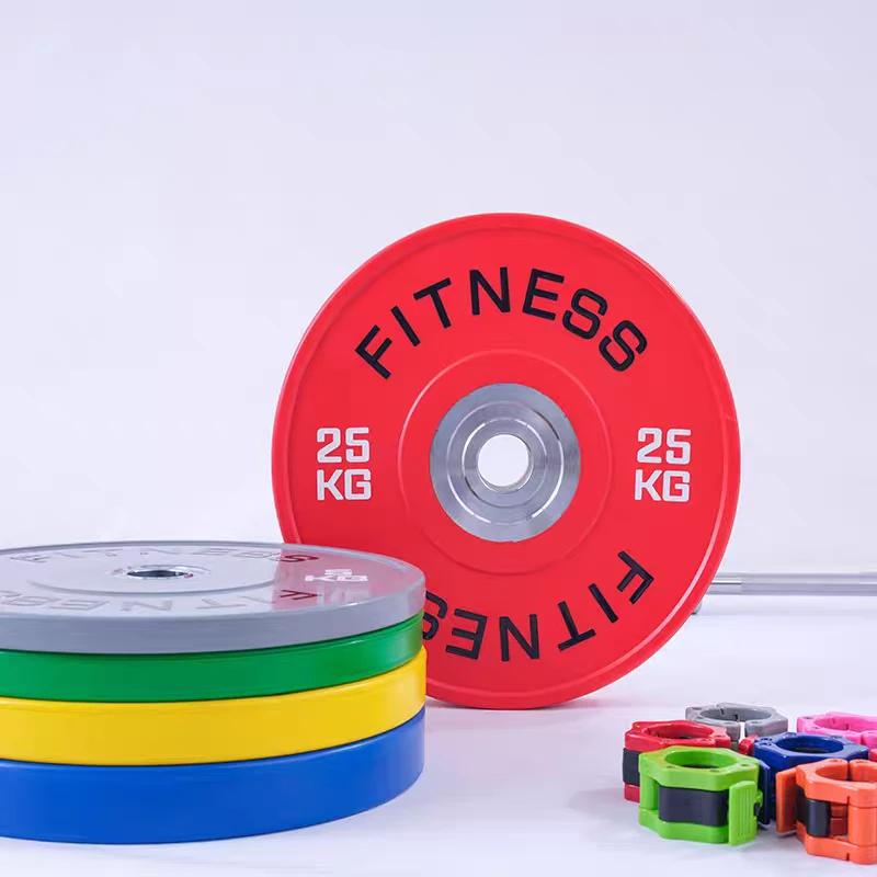 家用健身杠铃片纯钢大轮毂大孔无味哑铃片臀推深蹲竞技片