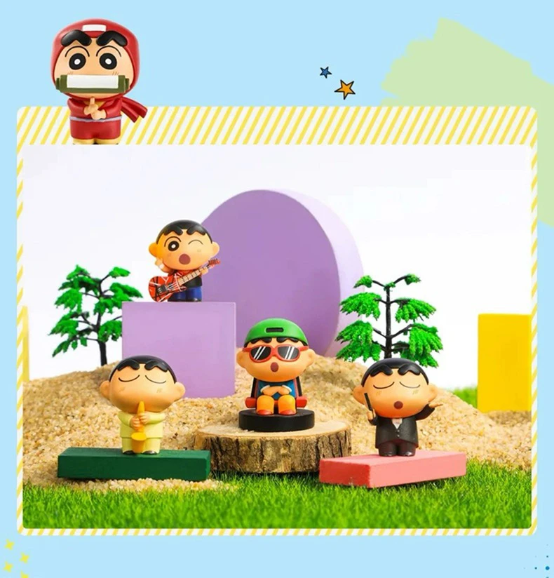 【直播间代拆】蜡笔小新Q萌公仔盲袋变变系列盲盒萌粒潮玩手办摆件