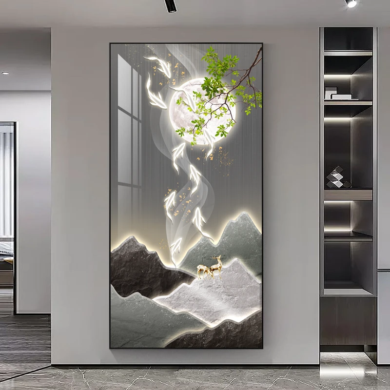 【玄关集合】福利集合过道入户玄关立体镶钻装饰画晶瓷画挂画