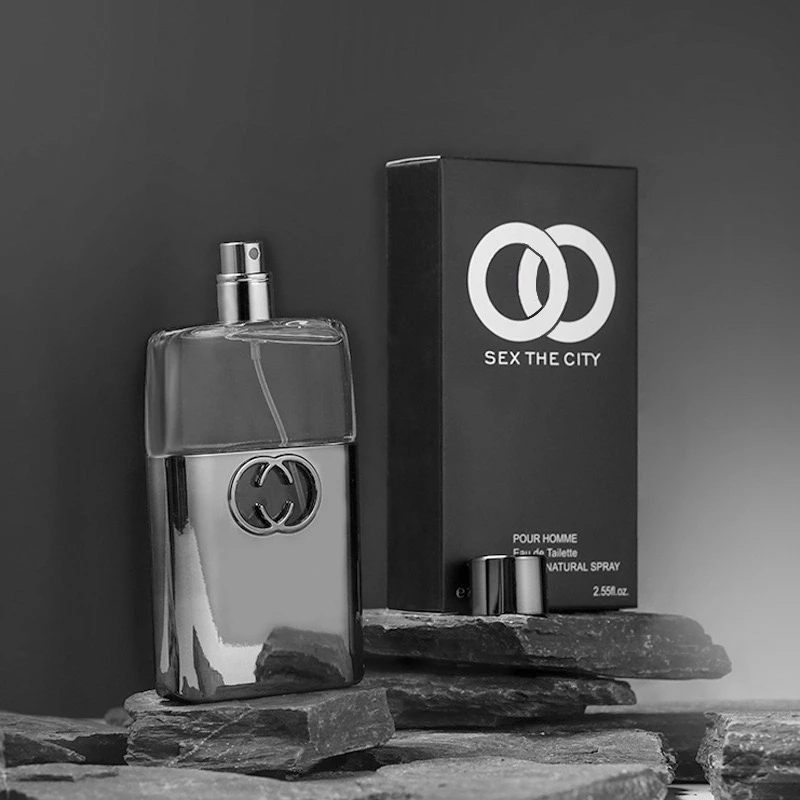 小城伊香 批发男士香水黑色罪爱木质檀香调清新持久古龙香75ml