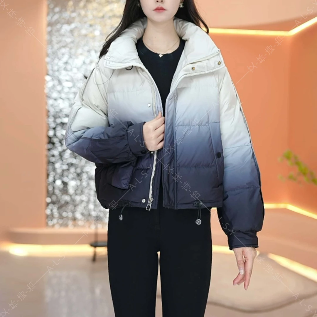 潮流时尚白鸭绒羽绒服女2024款冬装洋气时尚保暖显瘦外套24D15