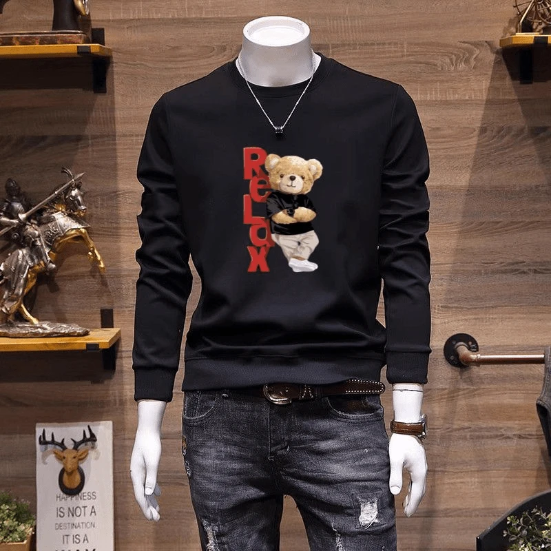 仓石一树潮牌卫衣男士春秋冬季高端轻奢加绒百搭休闲上衣内搭体恤