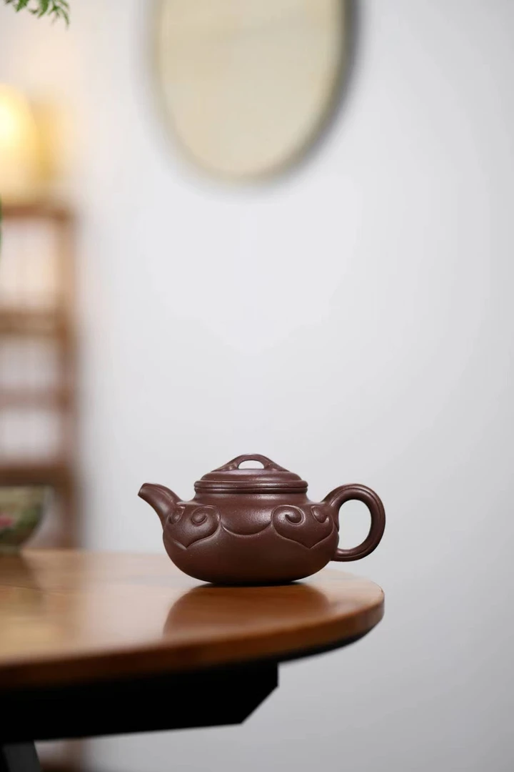 宜兴莲子壶紫砂壶纯手工全手工制作大容量泡茶壶如意仿古壶茶具