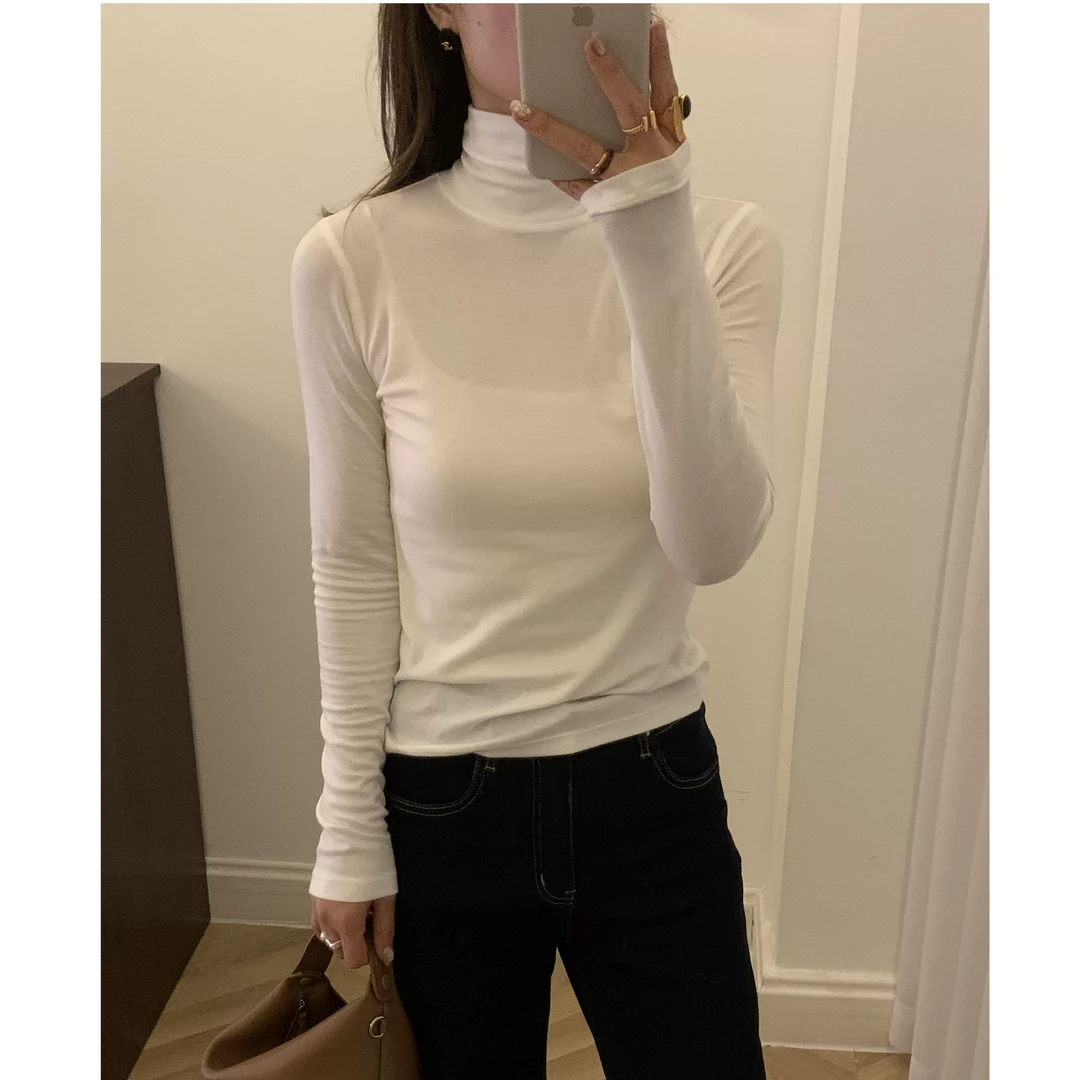 高领！亲肤百搭T恤可机洗！2192