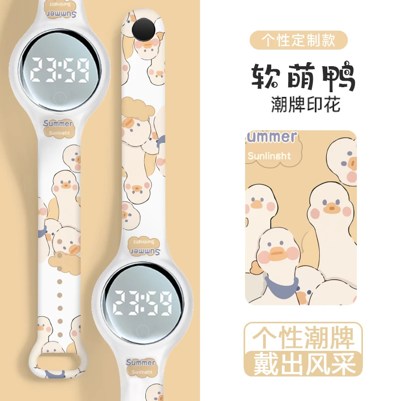手表女2022年新款ins小众设计简约初高中小学生防水女生闹钟电子