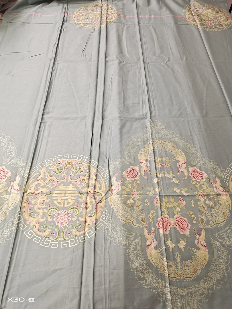 （038）高端国风系列纯棉床单2.45*2.45米 （+-5公分）  喜结良缘