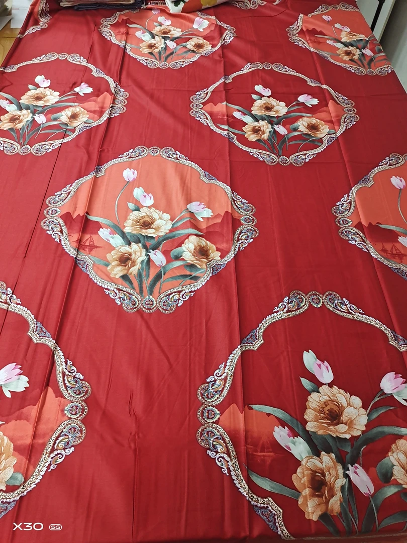 （038）高端国风系列纯棉床单2.45*2.45米 （+-5公分）  花好月圆