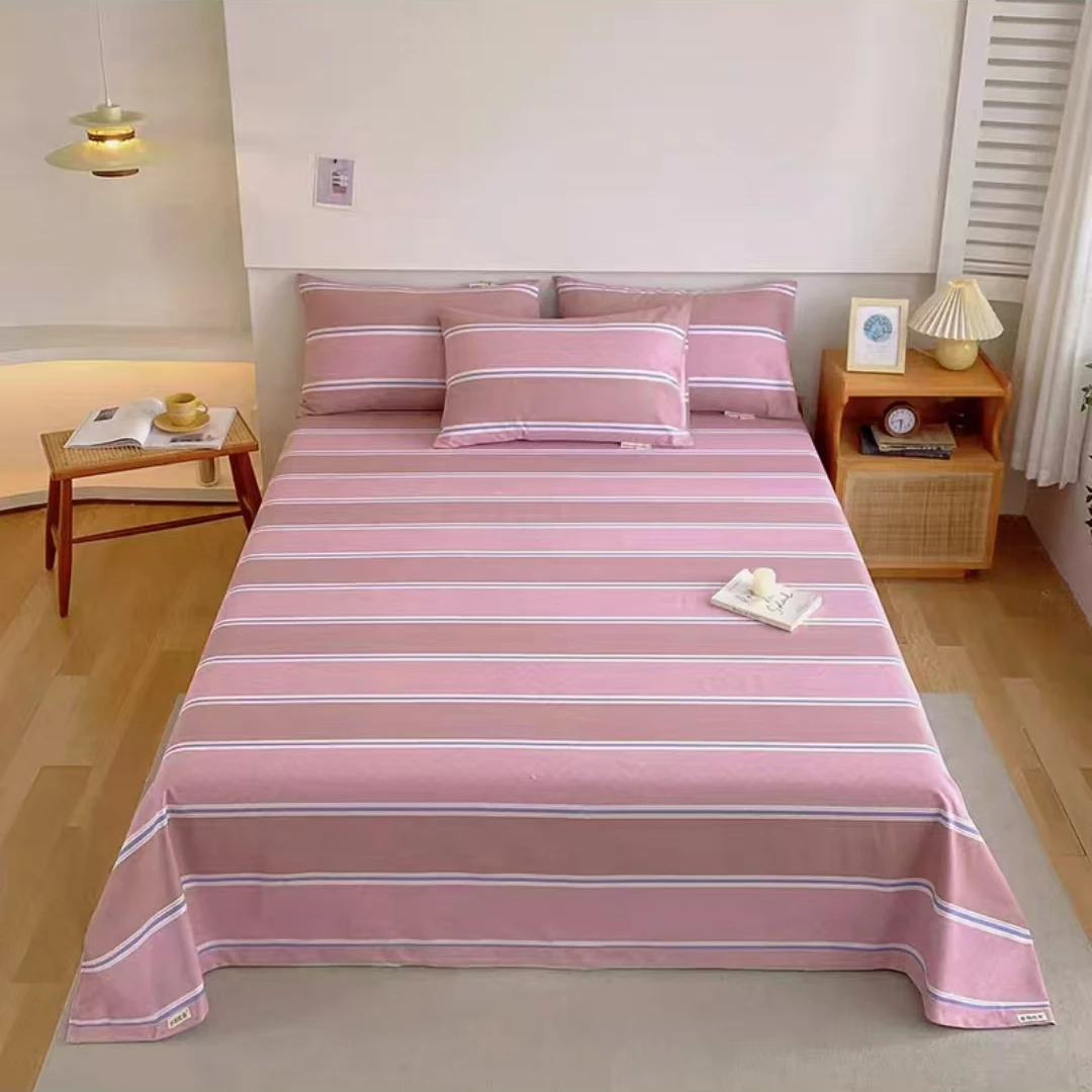 （405）加厚斜纹棉单人被套1.5*2米  雅致-粉