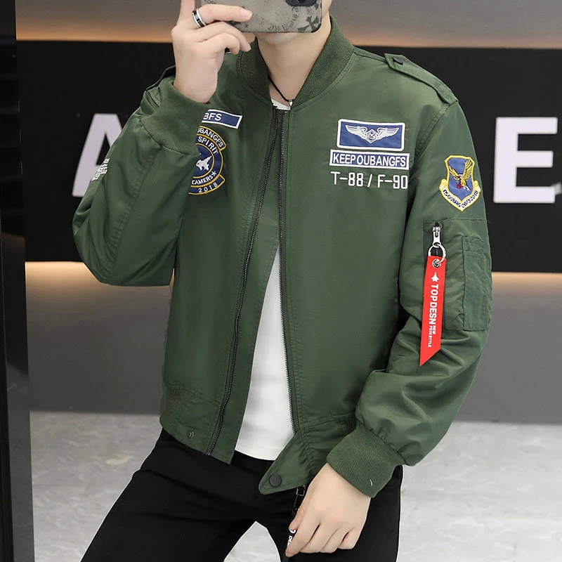 夹克外套男士秋季新款潮流休闲棒球领上衣痞帅宽松飞行服潮牌百搭