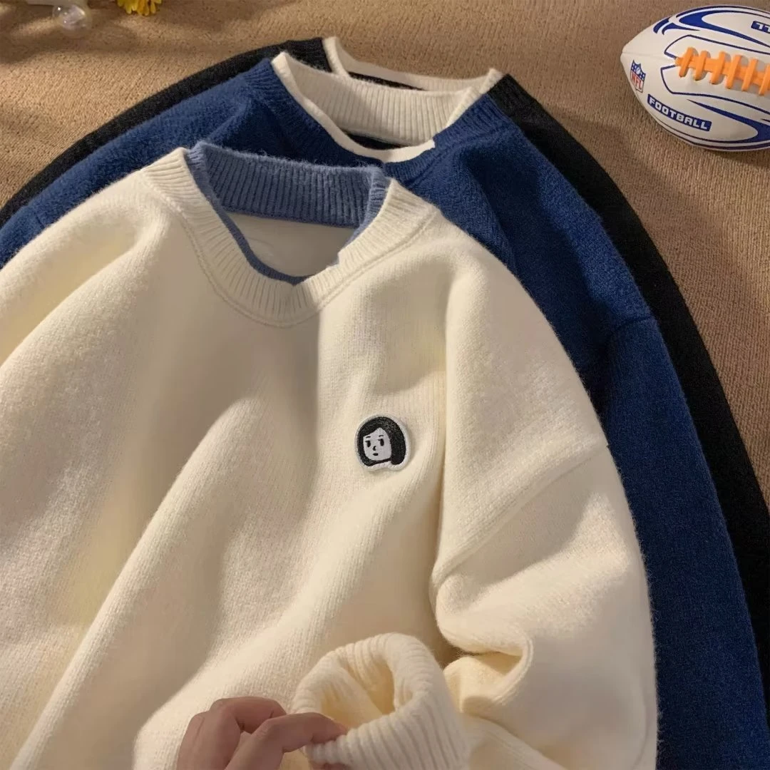 拉链立领棉马甲男款秋冬潮流休闲加厚棉衣宽松百搭棉服假两件外套