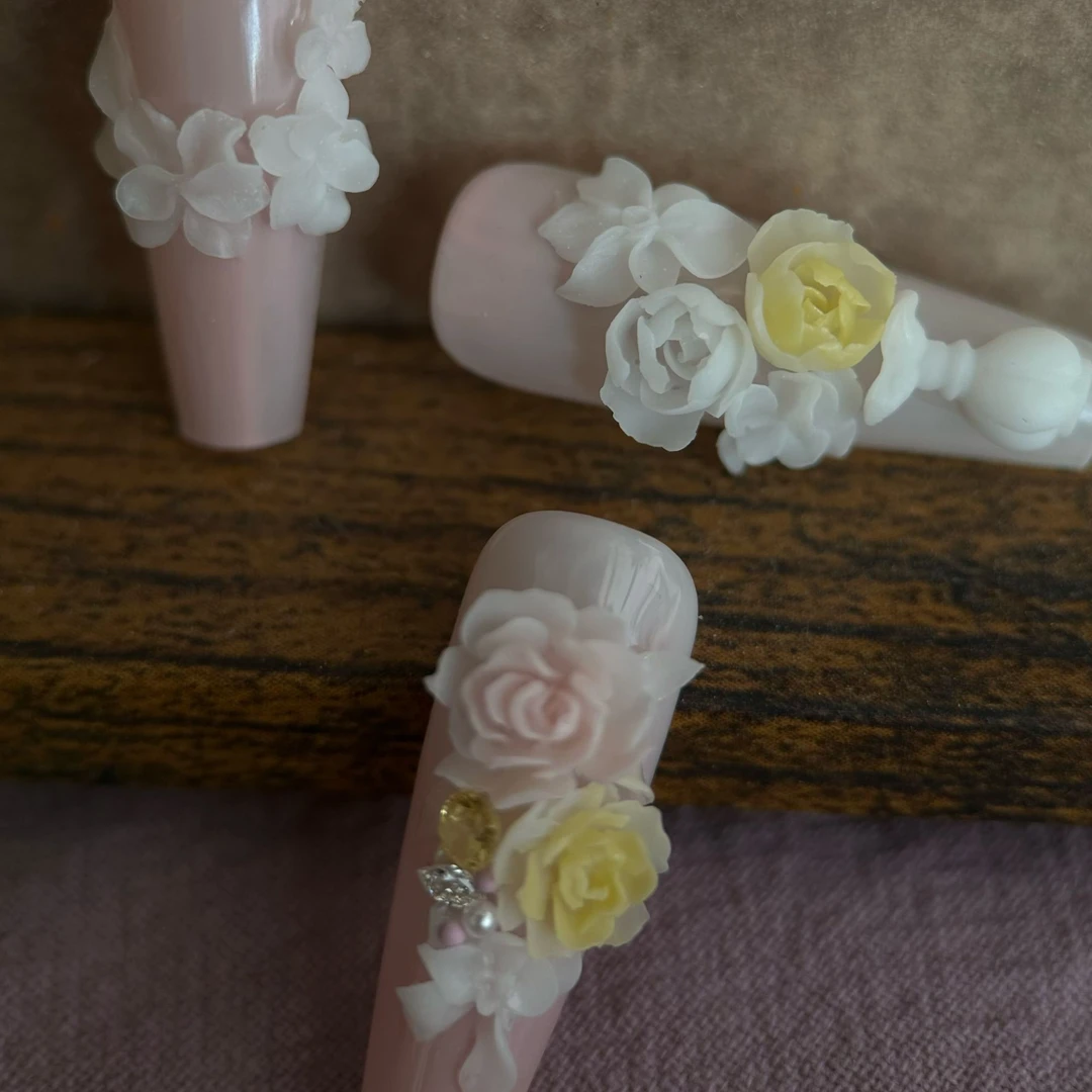 Moonma原创手工雕花将离/秘密花园美甲模具