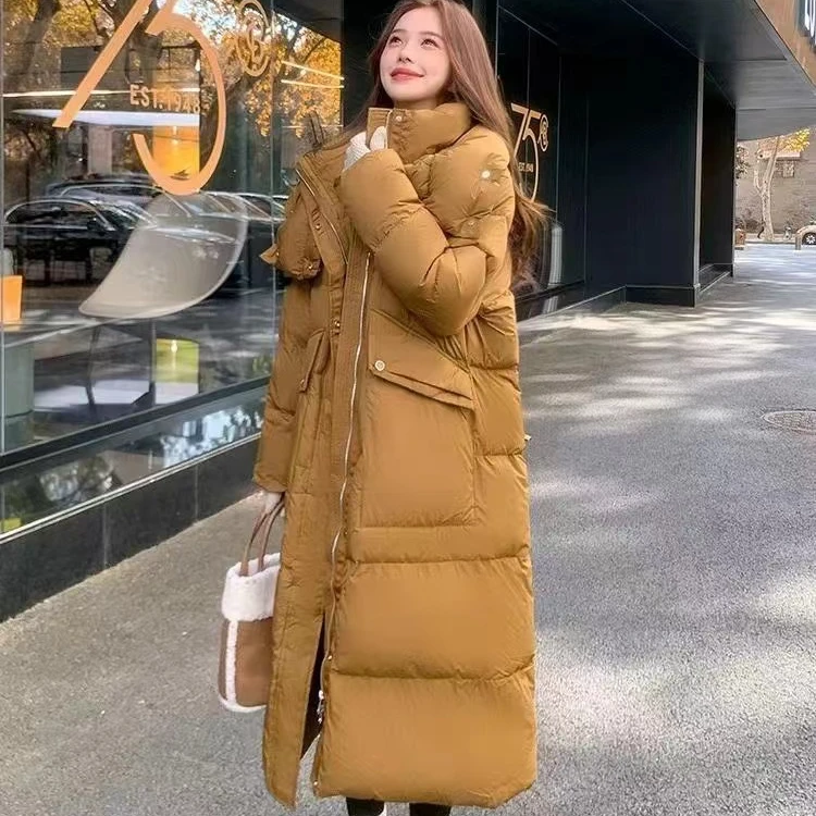 冬季新款韩版时尚洋气长款过膝90鹅绒羽绒服【C103】