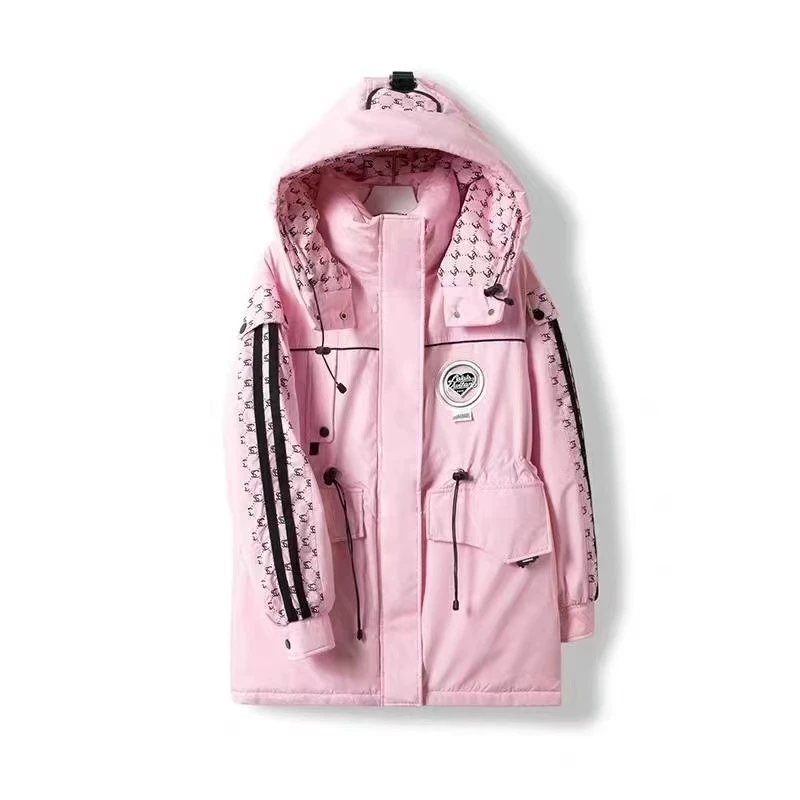 女款运动时尚户外加厚防风保暖冬季羽绒服 C076