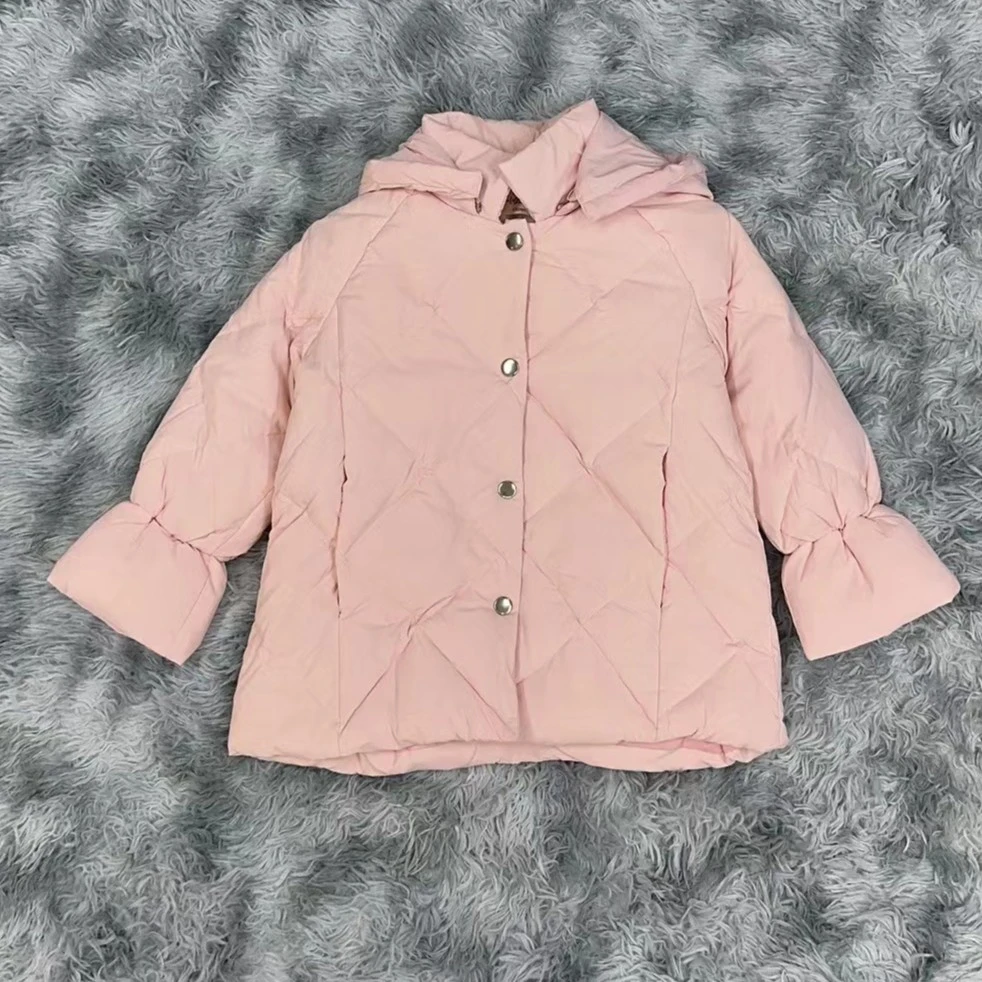 女童羽绒服连帽保暖冬季休闲时尚冬款  20241107005