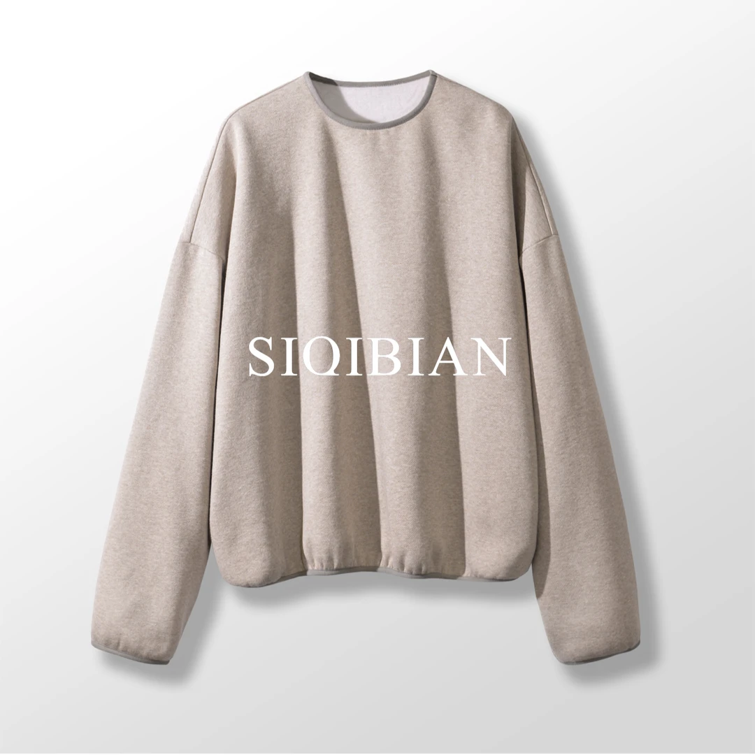 SIQIBIAN ｜25SS春季新品早春加绒廓形卫衣-SQ-WY003