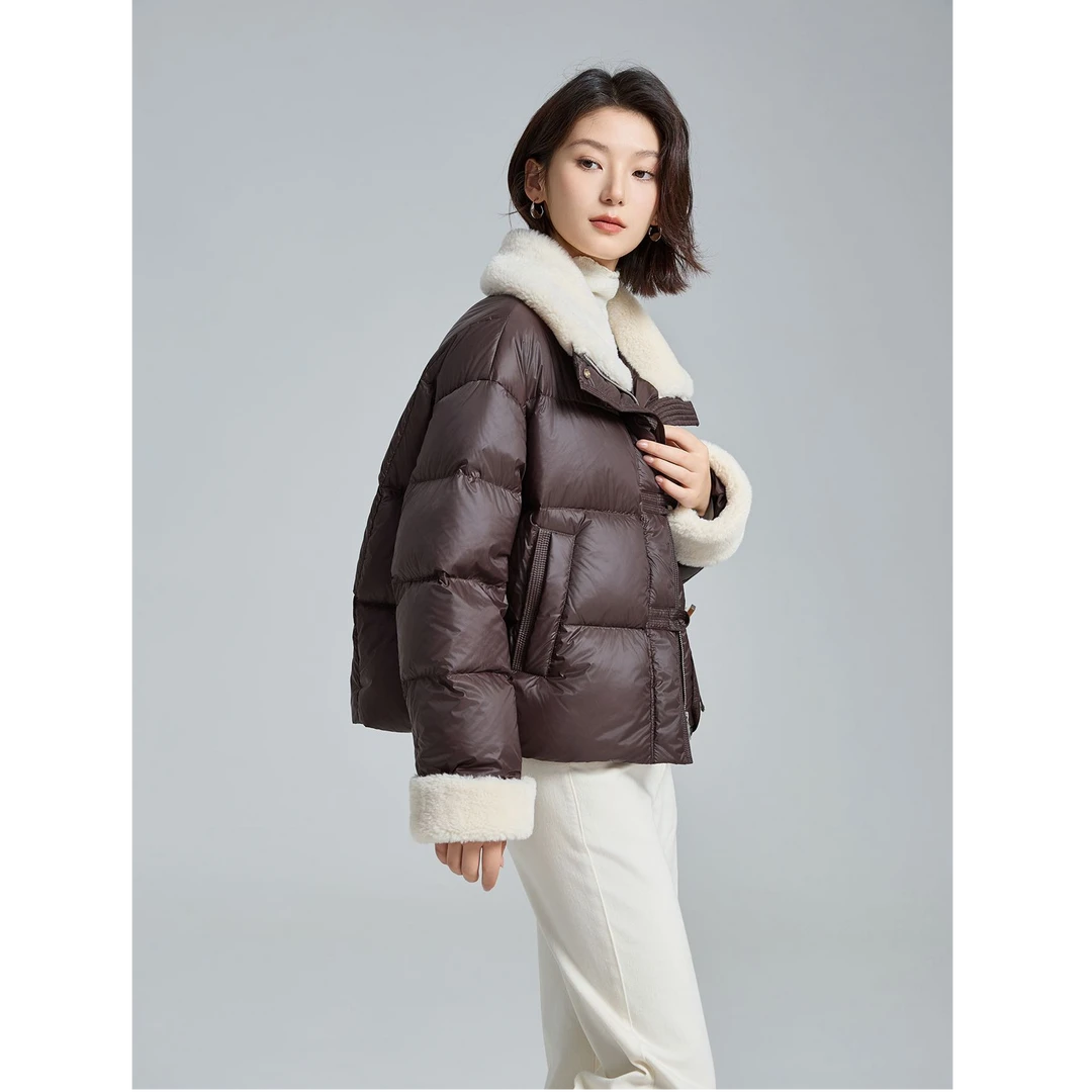 羽绒服短款宽松小个子保暖秋冬立领冬季时尚休闲百搭轻薄简约纯色