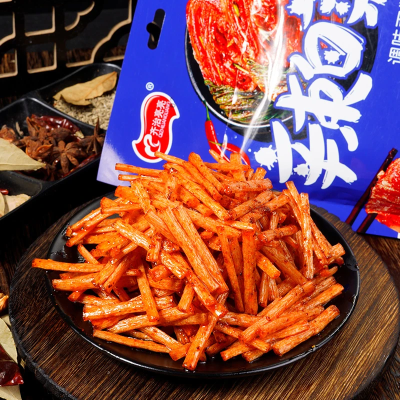 齐治亮亮辣白菜味调味面筋制品怀旧麻辣解馋100g校园零食小吃