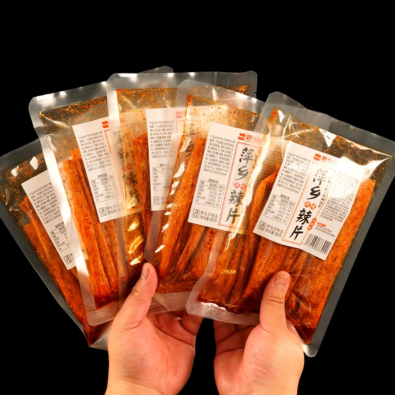思乡山萍乡大辣片网红辣条小零食香辣豆皮湖南特产8090后怀旧小吃